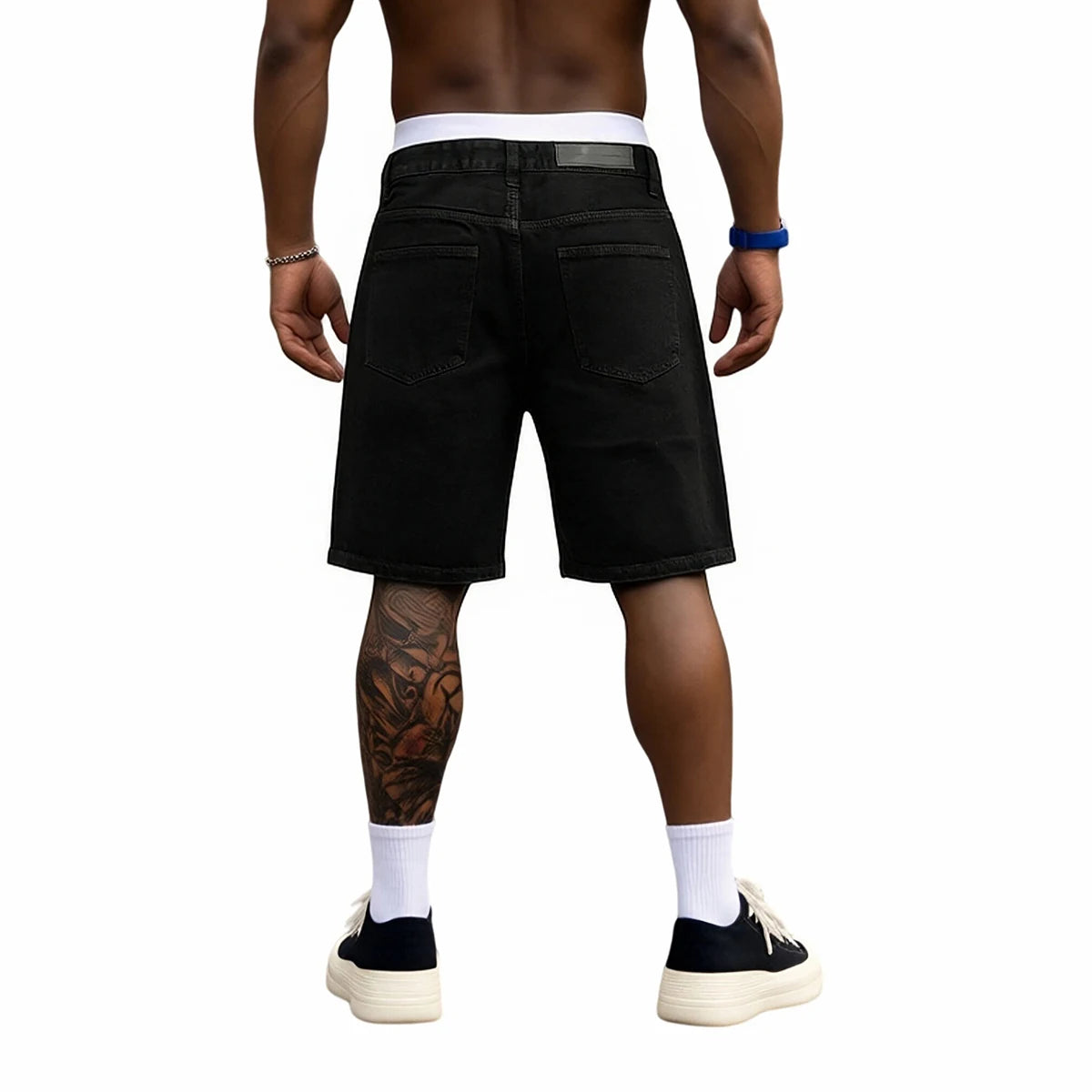 Y2K Airplane Clip Denim Shorts Jorts
