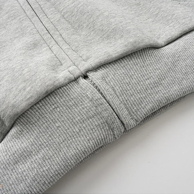 Y2K American ID Graphic Zip Up Hoodie