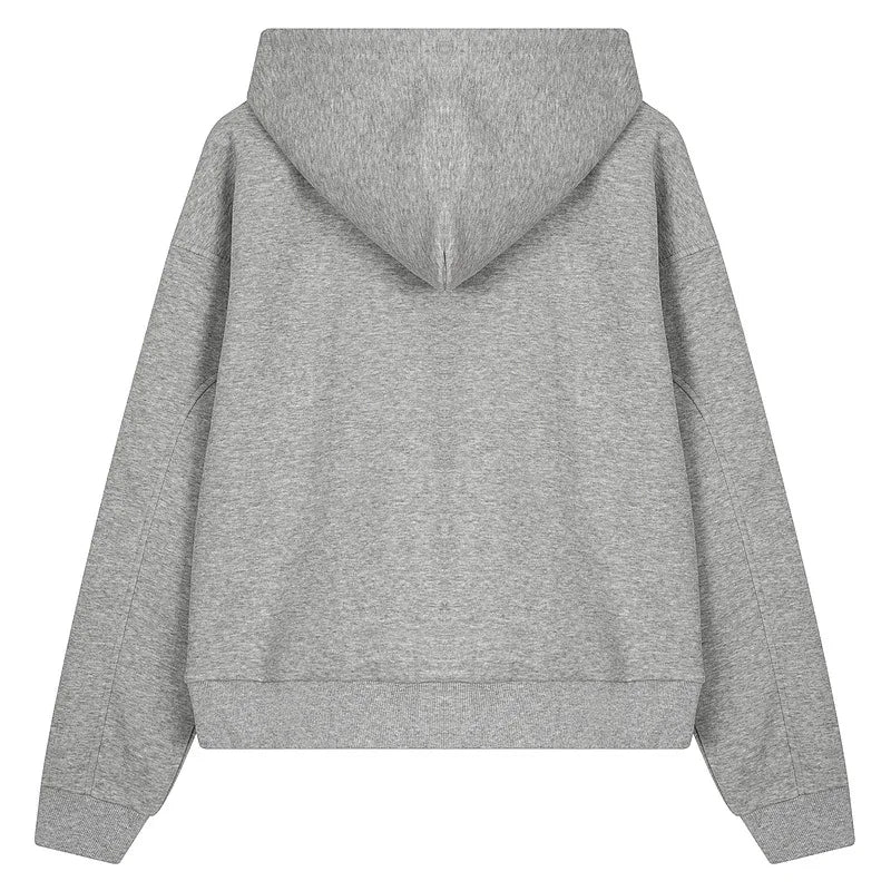 Y2K American ID Graphic Zip Up Hoodie