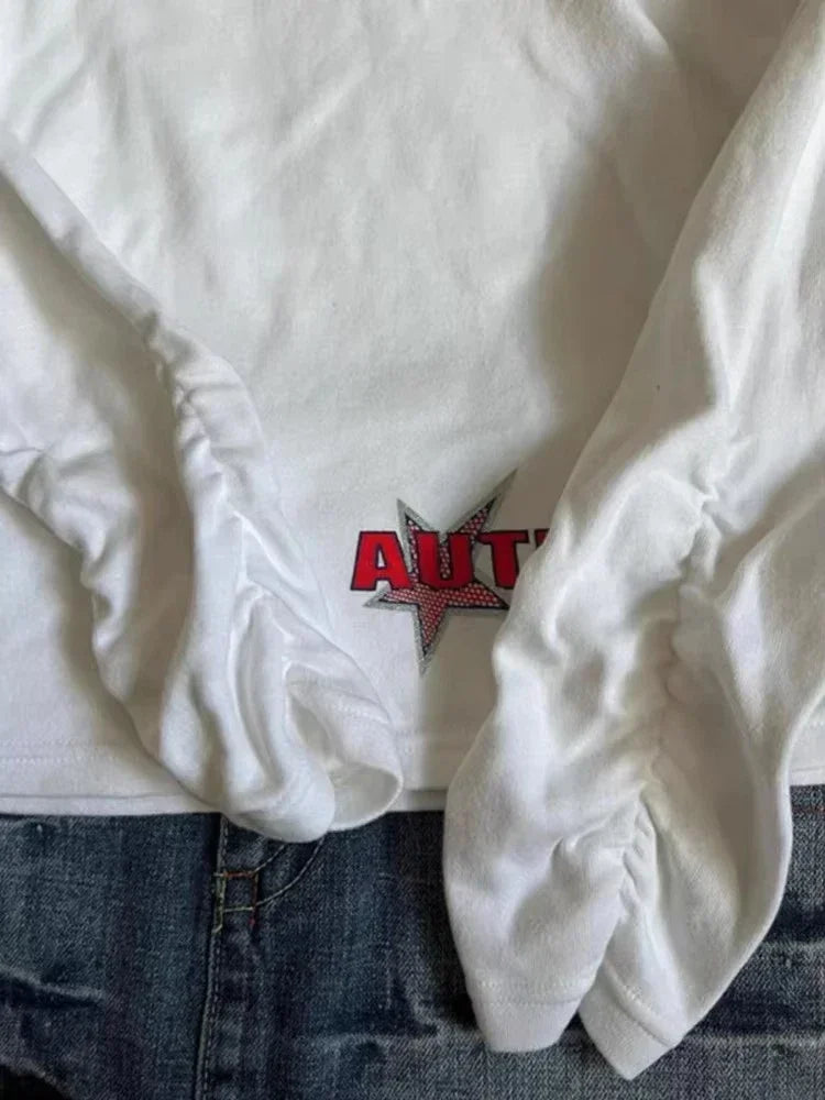 Y2K American Retro Grunge Long Sleeve Top