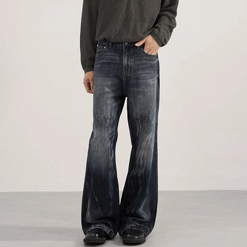 Y2K American Style 00s Washed Denim Bootcut Jeans