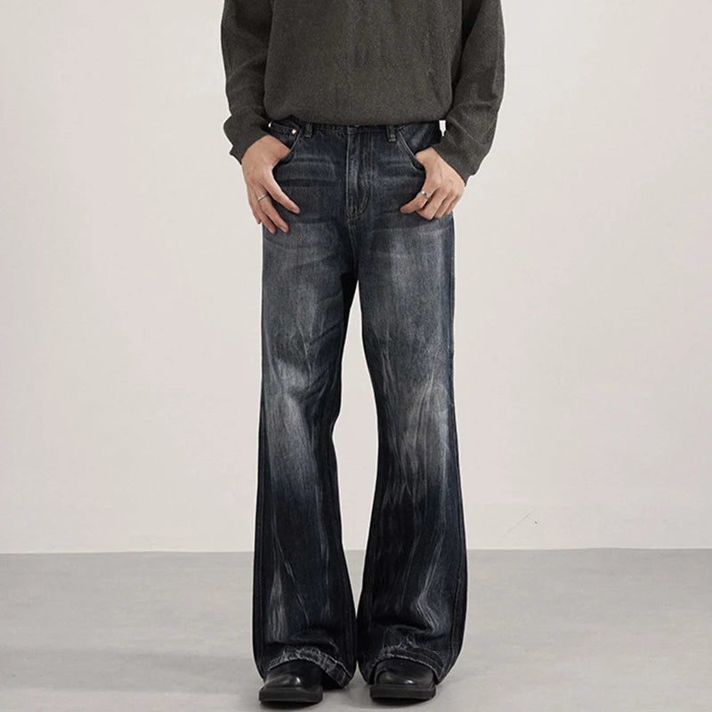 Y2K American Style 00s Washed Denim Bootcut Jeans