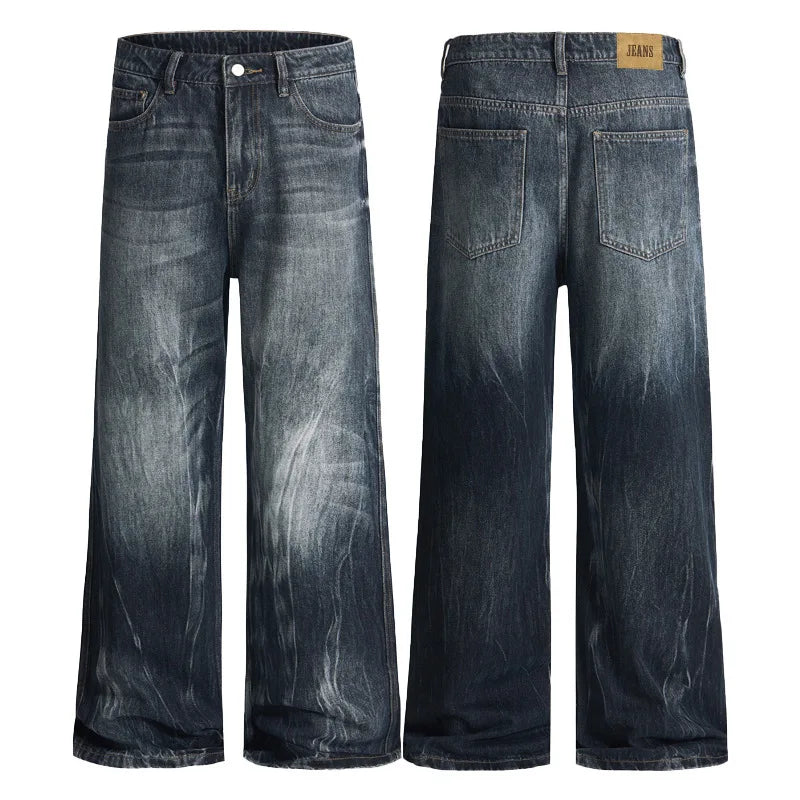 Y2K American Style 00s Washed Denim Bootcut Jeans