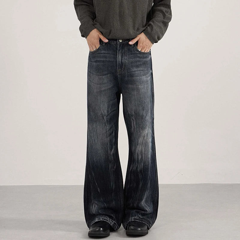 Y2K American Style 00s Washed Denim Bootcut Jeans