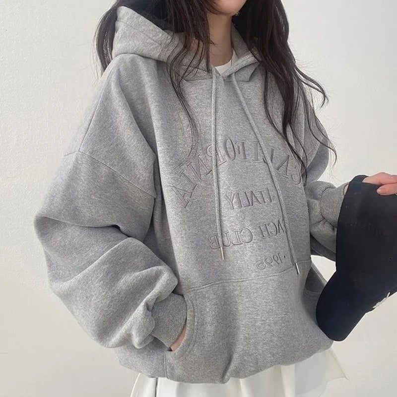 Baggy grey jumper womens hotsell