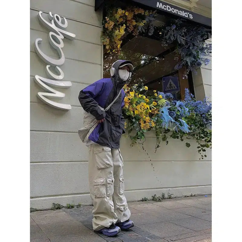 Y2K Baggy Cargo Pocket Trousers