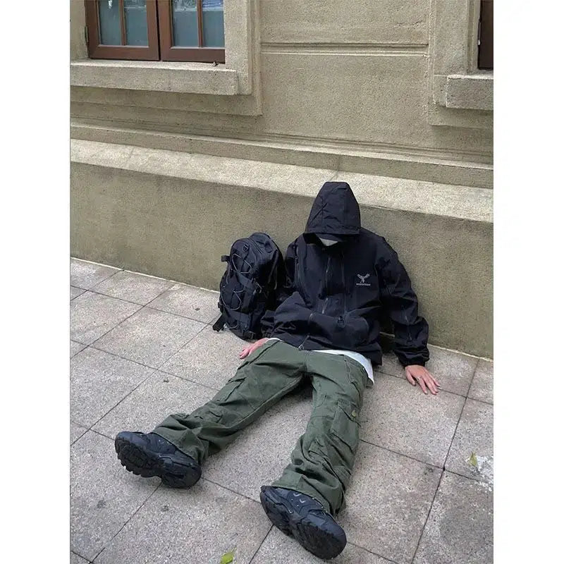 Y2K Baggy Cargo Pocket Trousers
