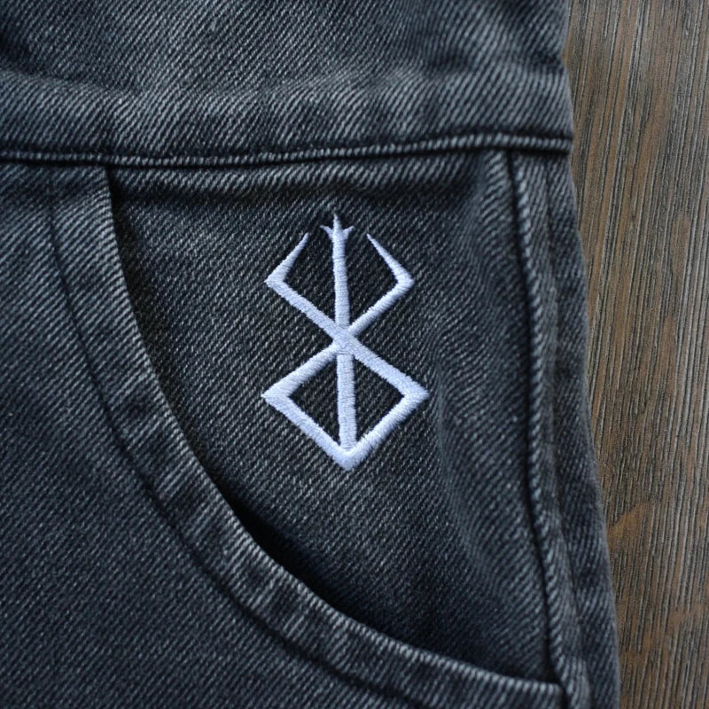 Y2K Baggy Embroidered Jeans