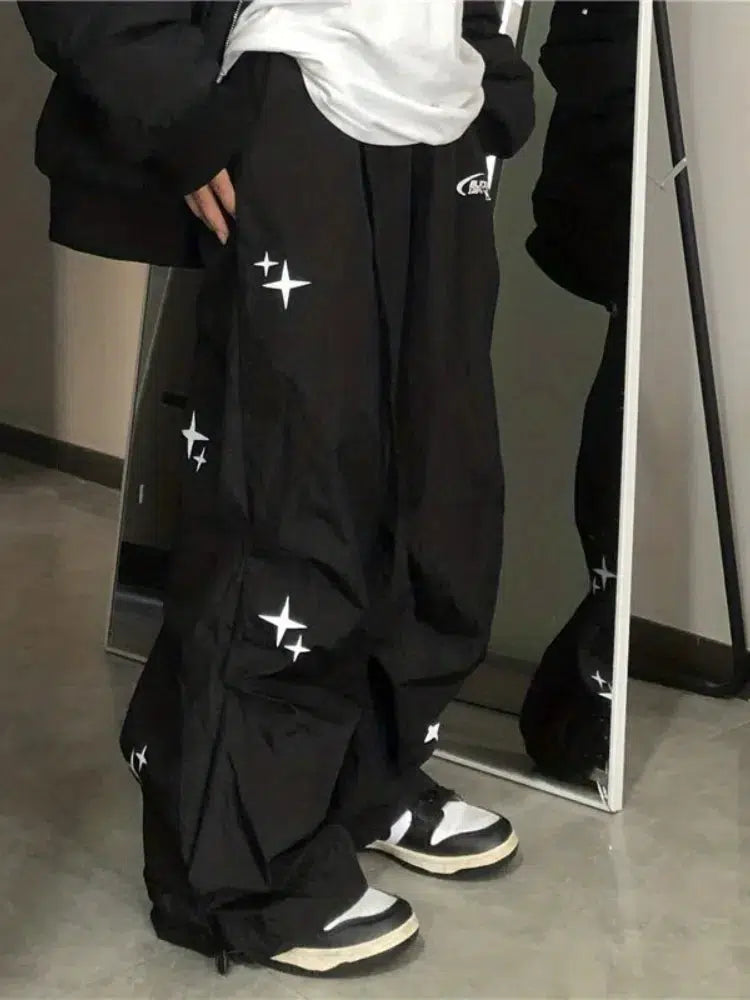 Y2K Baggy Star Joggers