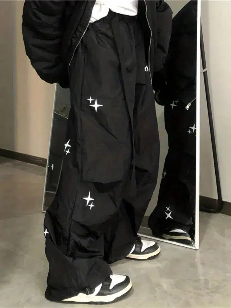 Y2K Baggy Star Joggers