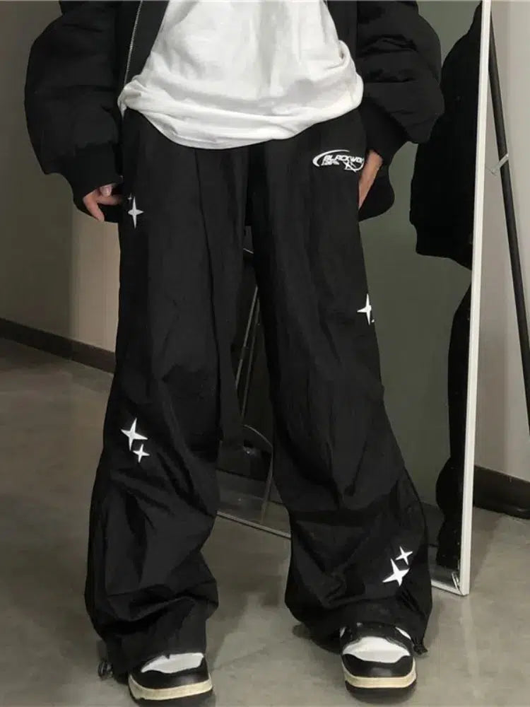 Y2K Baggy Star Joggers