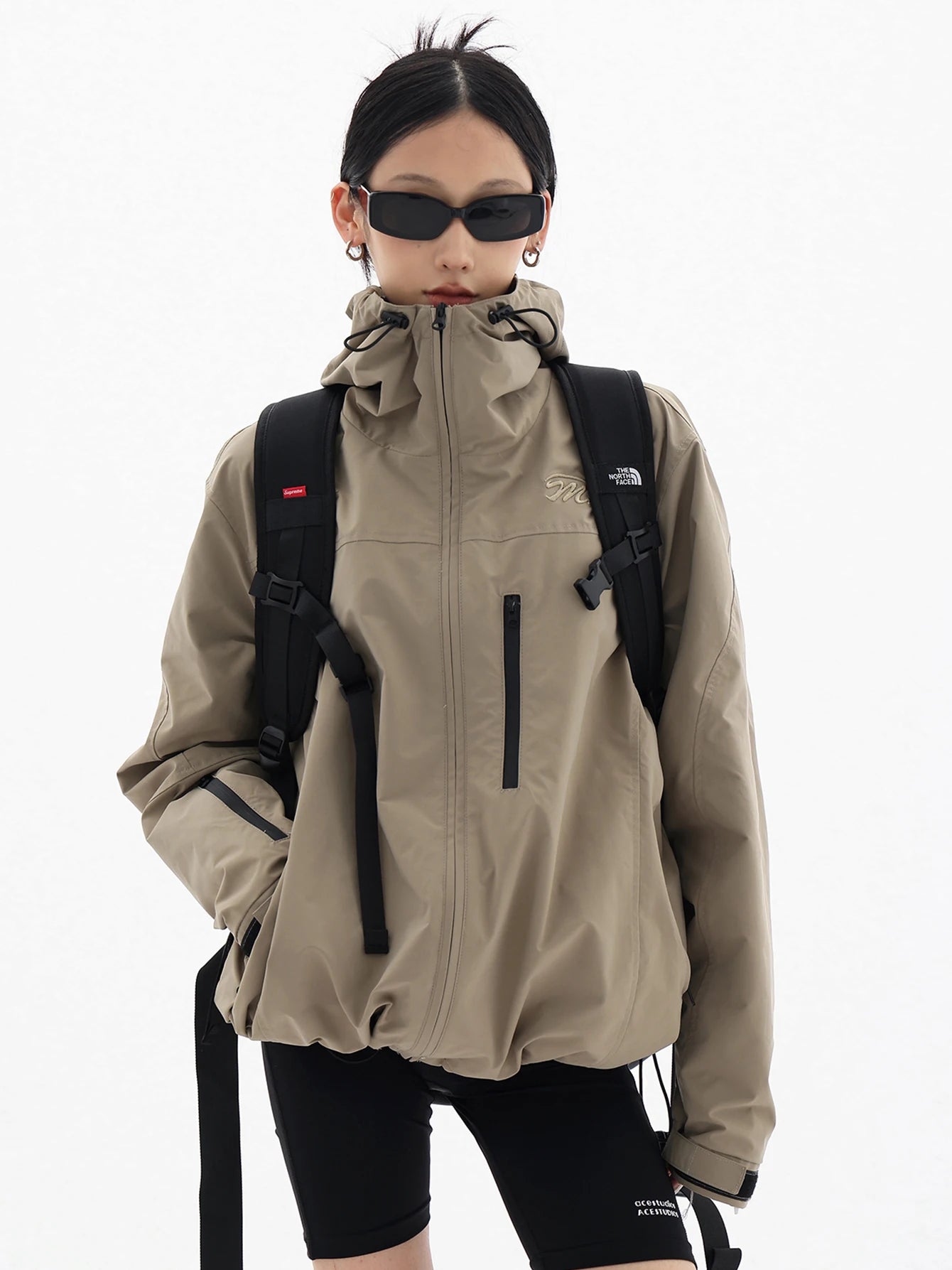 Y2K Baggy Waterproof Rain Jacket Coat