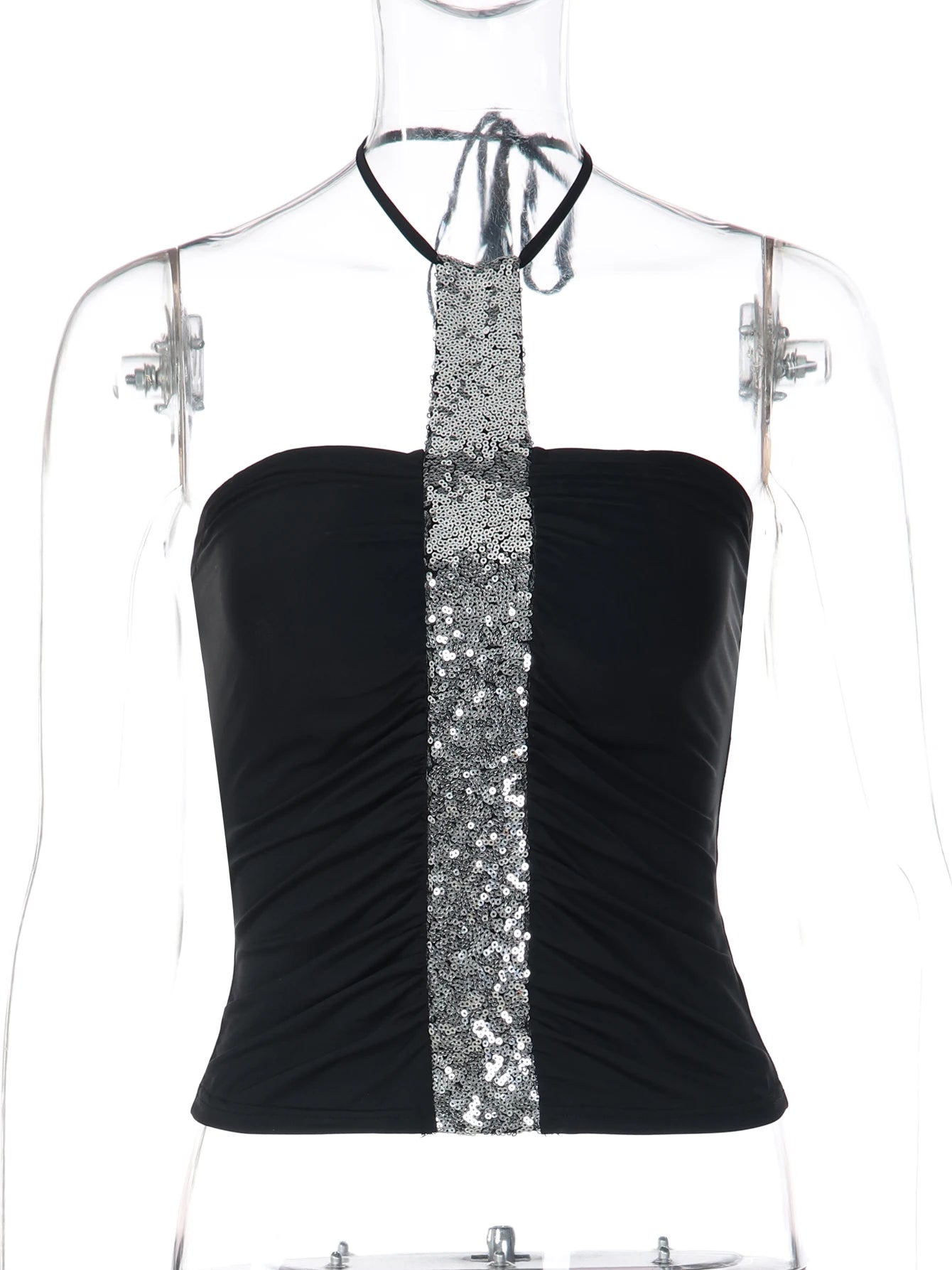 Y2K Bandeau Tube Top Style Halter Top