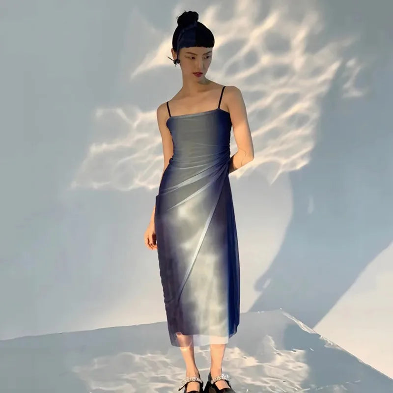 knitted wrap dress Knit Wrap Dress Striped / S