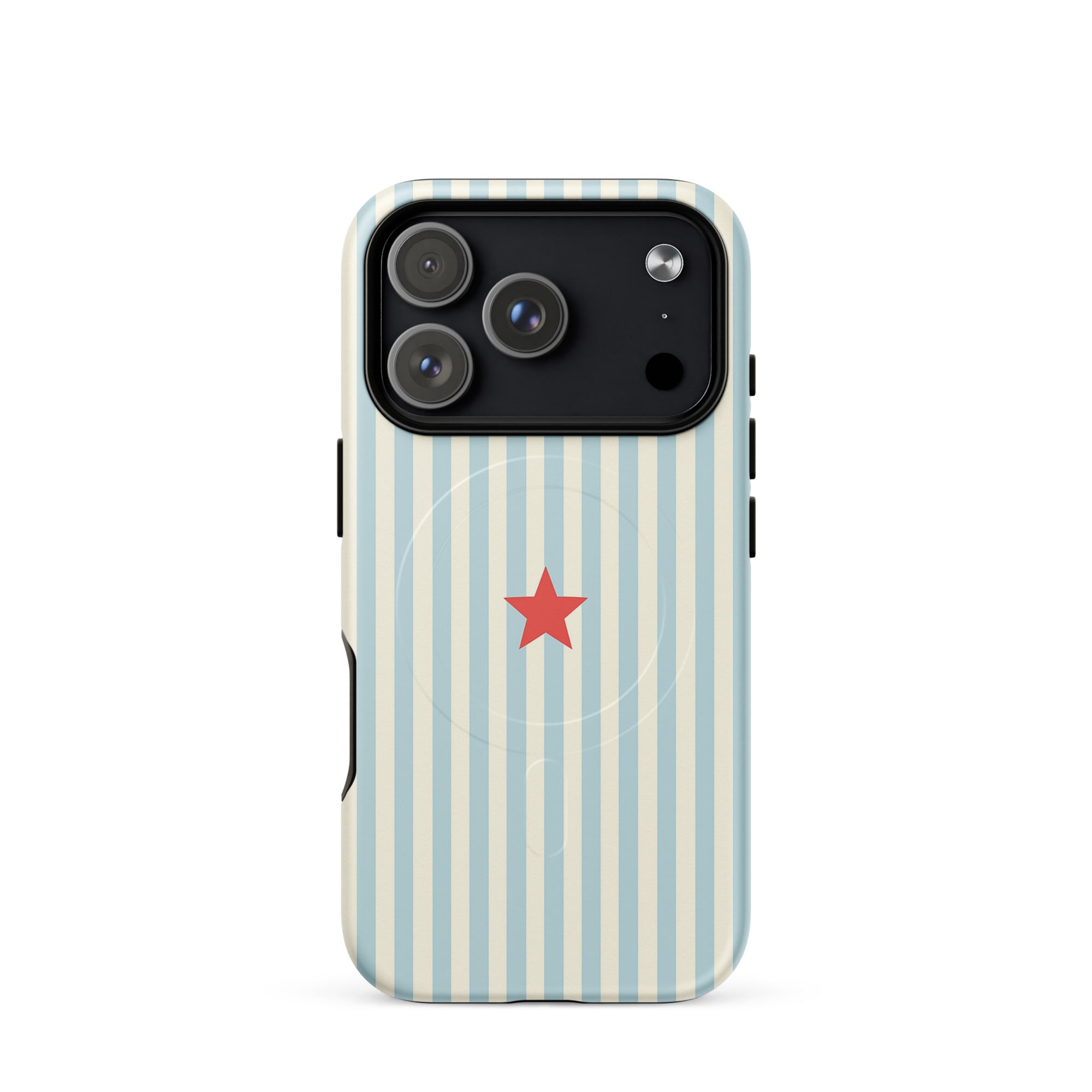 Y2K Blue Striped MagSafe Case