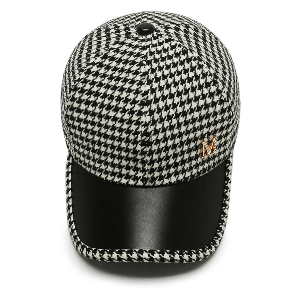 Y2K British Plaid Baseball Cap