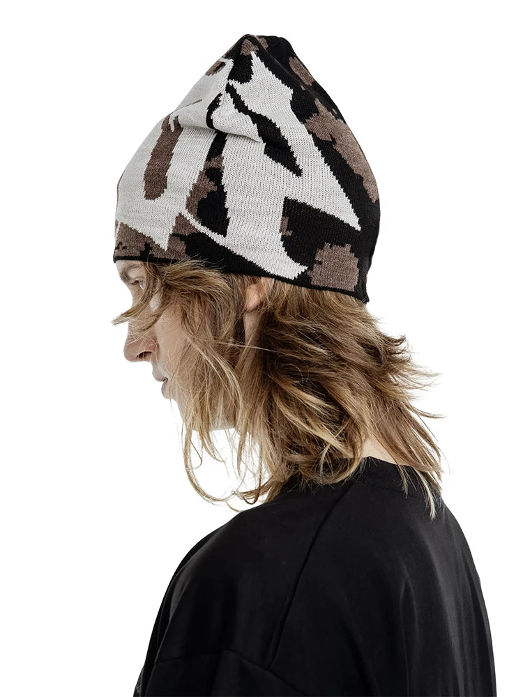 Y2K Camo 40 Graphic Beanie