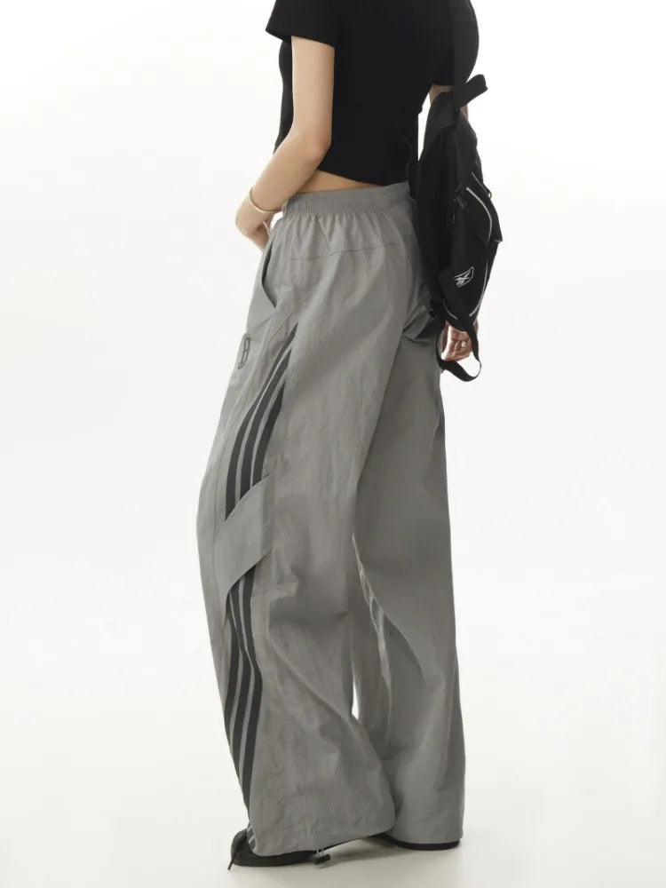 Y2K Casual Baggy Paratrooper Trousers