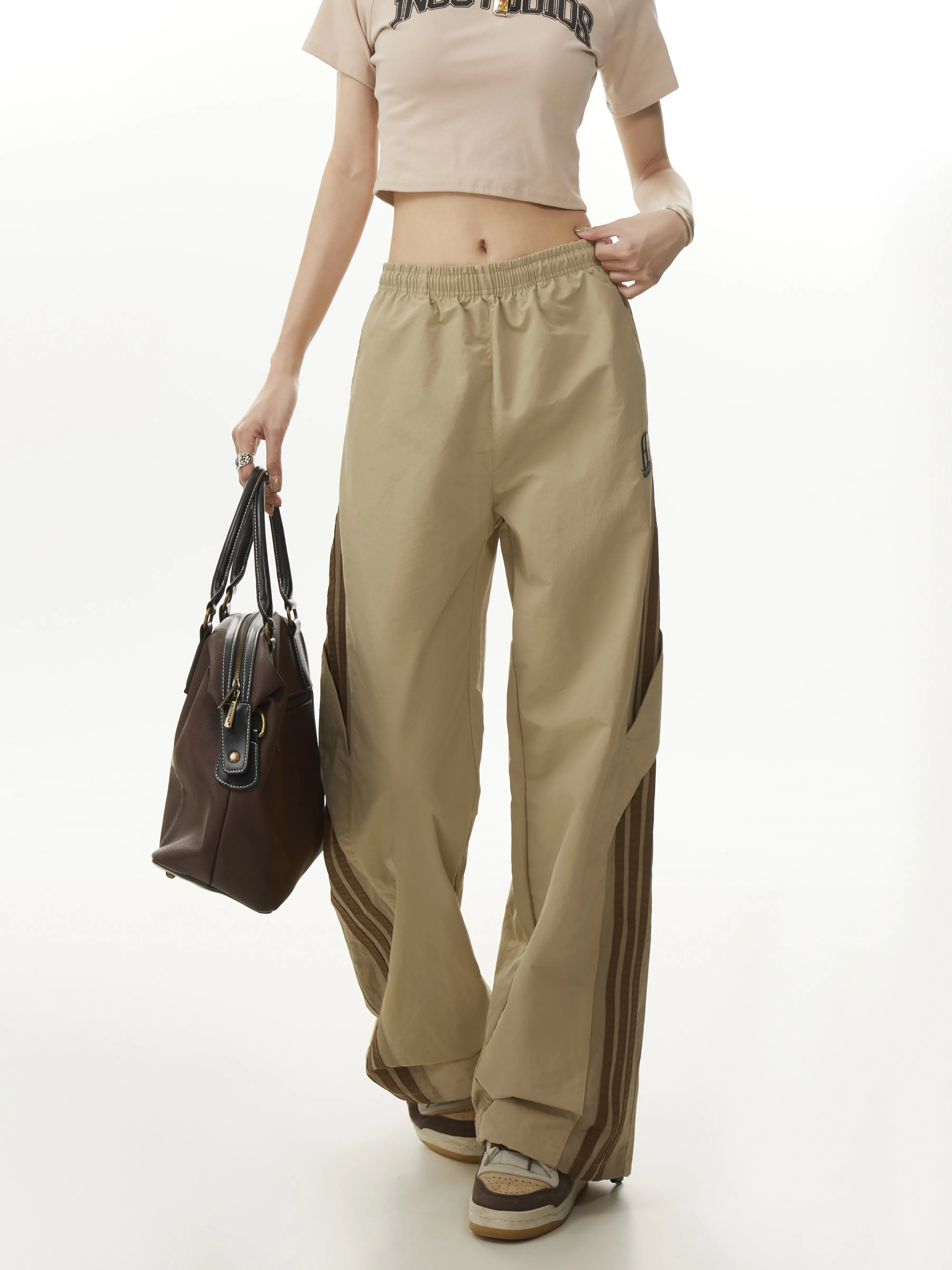Y2K Casual Baggy Paratrooper Trousers