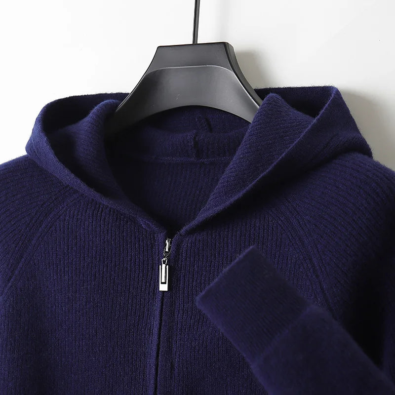 Y2K Casual Long Sleeve Hooded Cardigan
