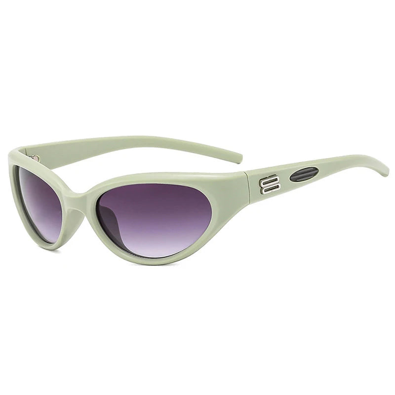 Y2K Cat Eye Goggle Sunglasses