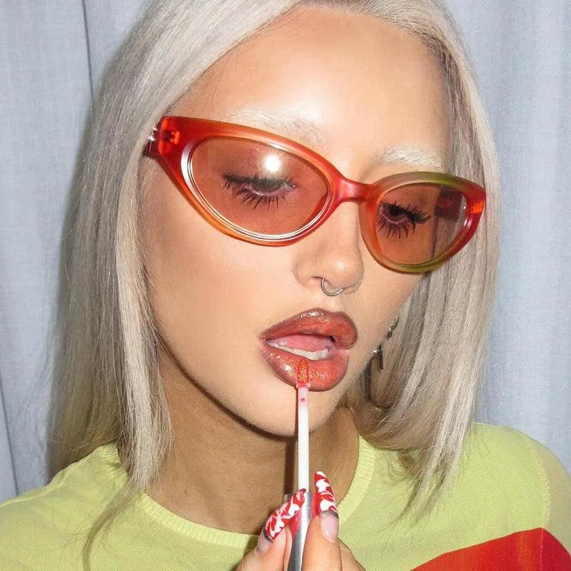 Y2K Cat Eye Goggle Sunglasses