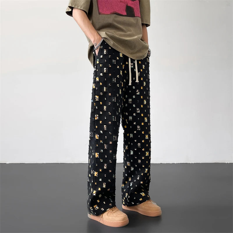 Y2K Checker Plaid Sweatpants Jogger
