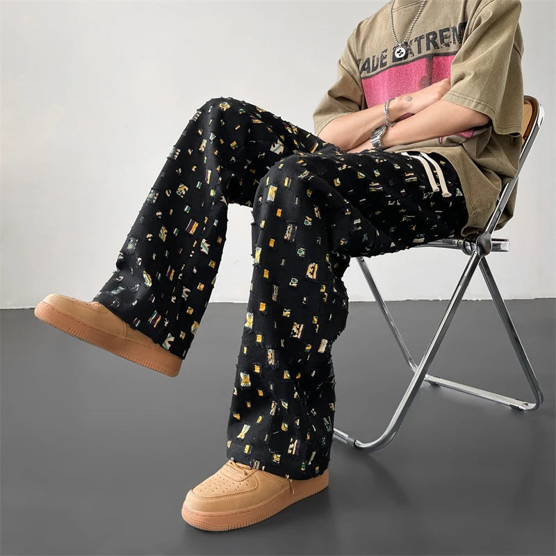 Y2K Checker Plaid Sweatpants Jogger