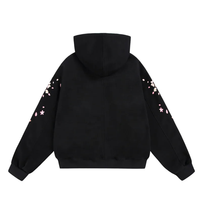 Y2K Cherry Blossom Graphic Hoodie