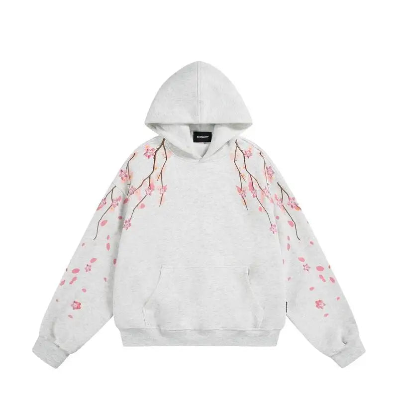 Y2K Cherry Blossom Graphic Hoodie