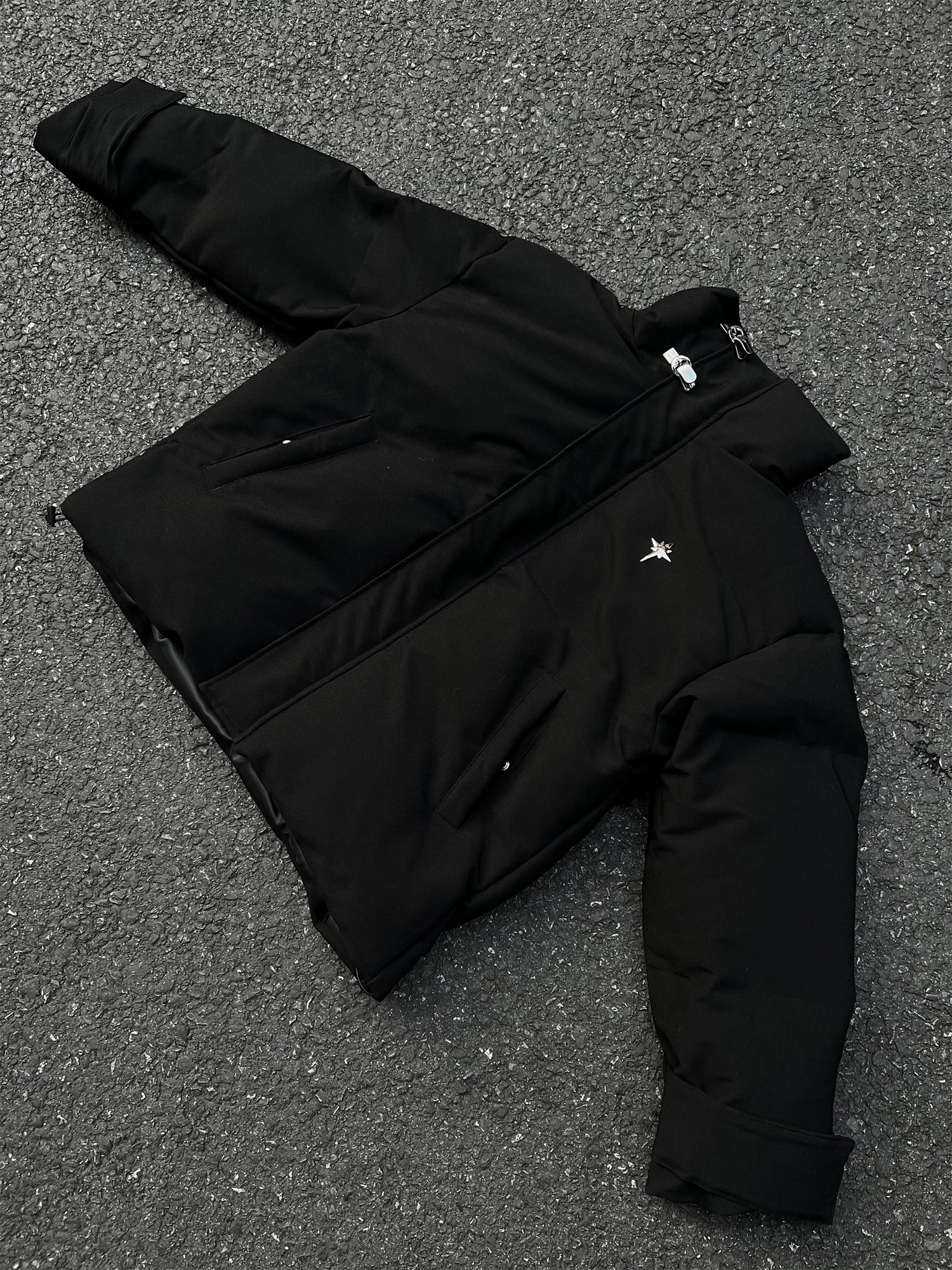 Y2K Collared Padded Puffer Jacket Coat
