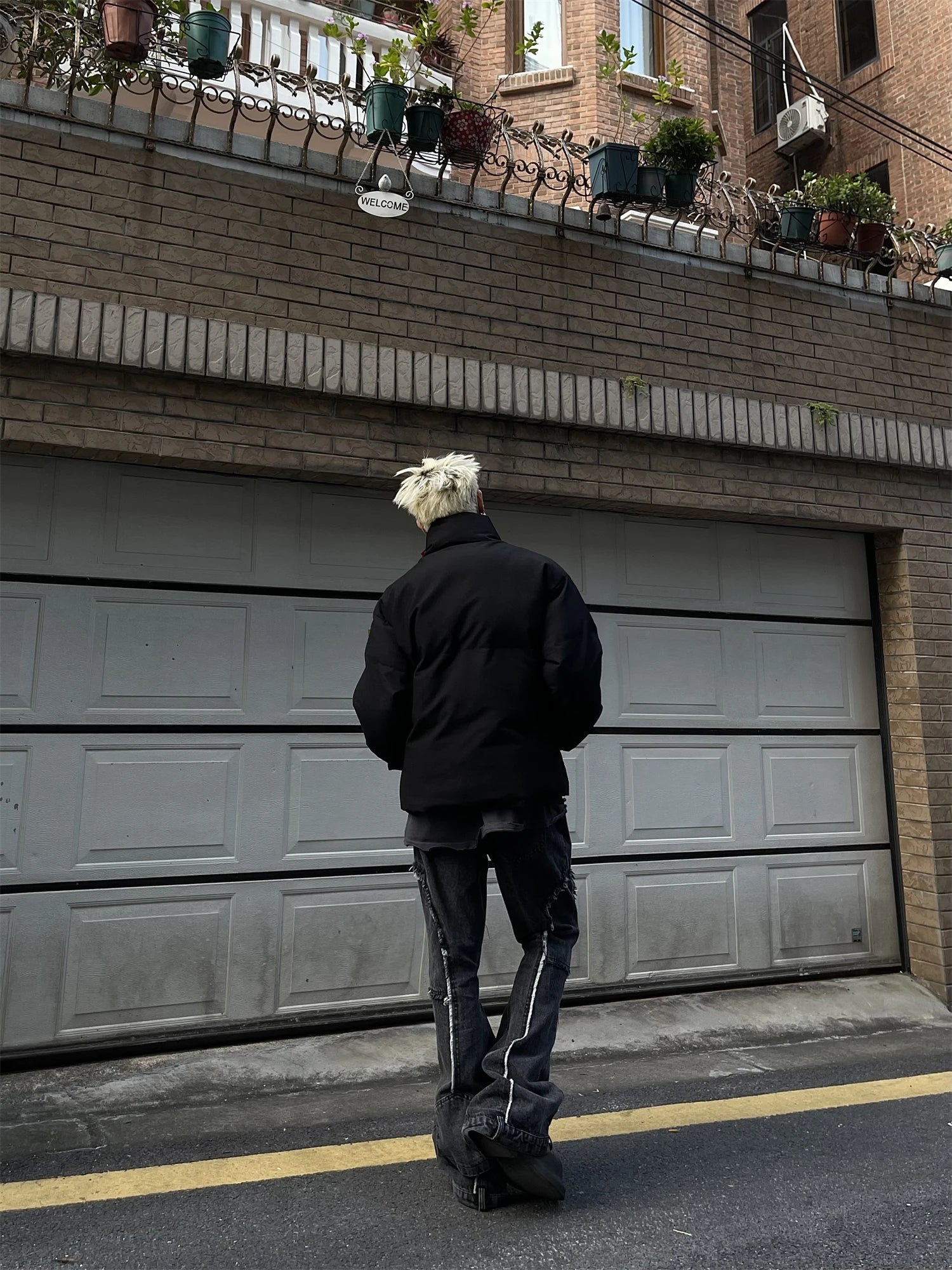 Y2K Collared Padded Puffer Jacket Coat