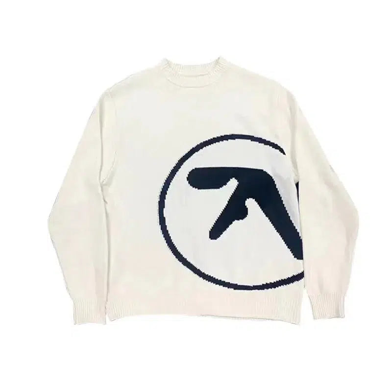 Y2K Cream Knitted Sweater