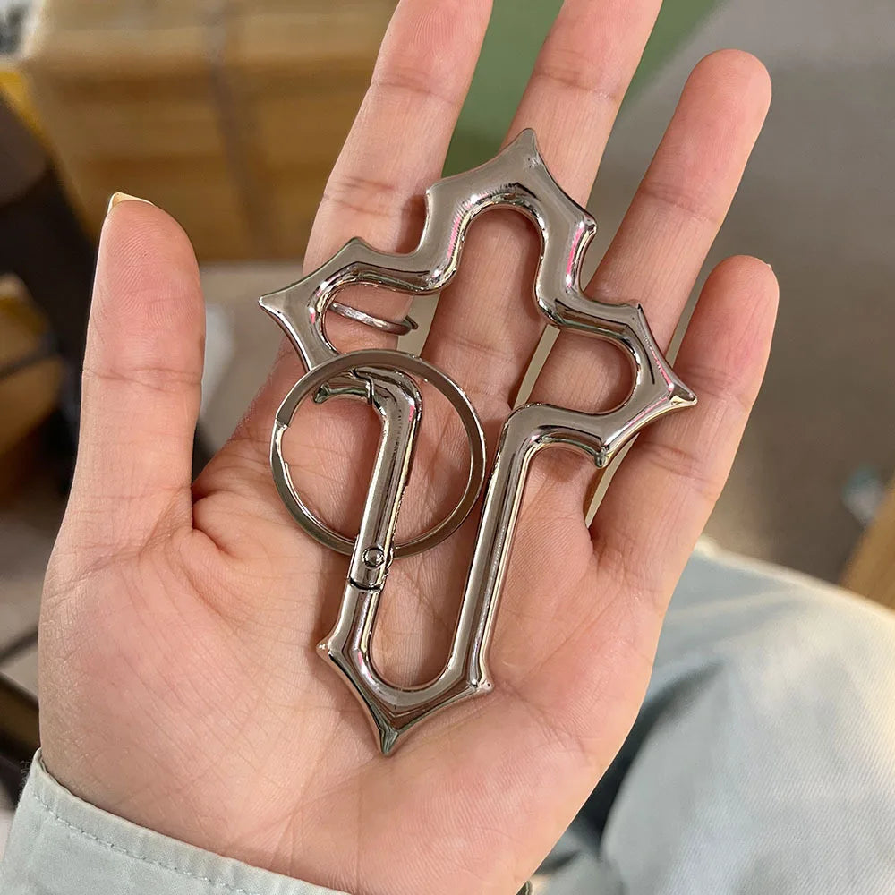 Y2K Cross Carabiner Keychain