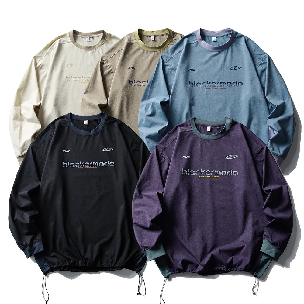 Y2K Cyber Track Techwear Fitness Long Sleeve Top
