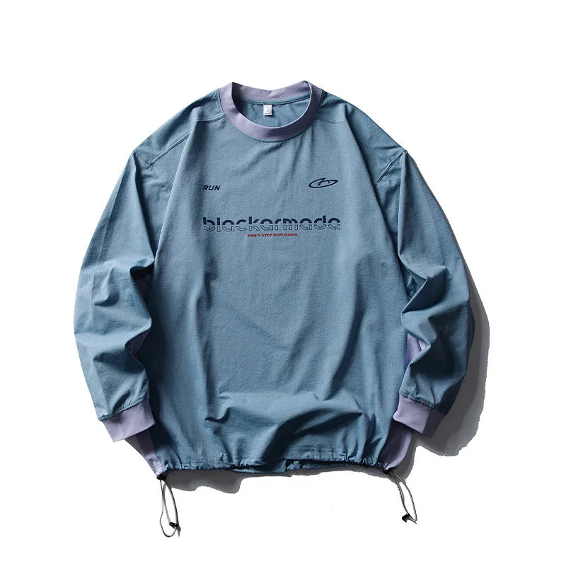 Y2K Cyber Track Techwear Fitness Long Sleeve Top