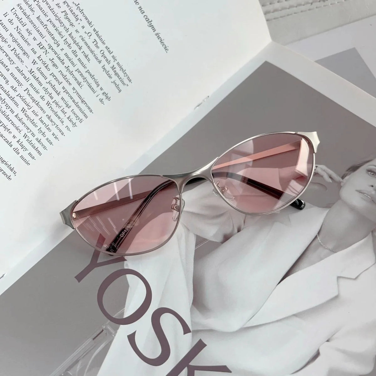 Y2K Dainty Cat Eye Futuristic Sunglasses