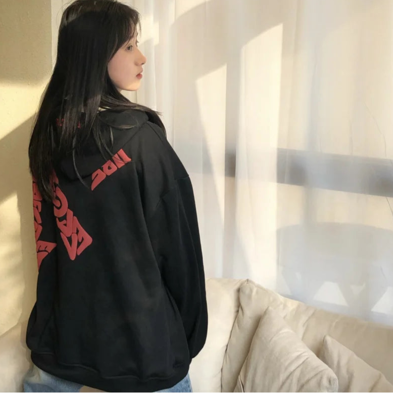 Y2K Different Directions Graphic Hoodie