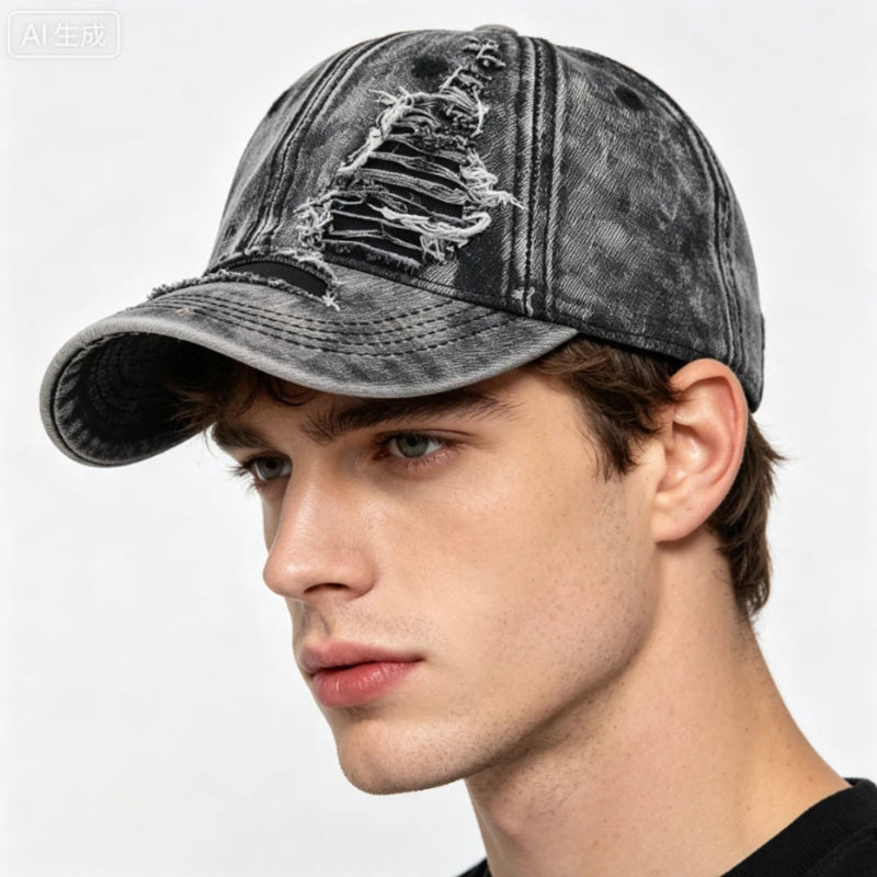 Y2K Distressed Baseball Cap