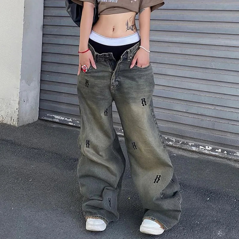 Baggy jeans and crop top shop
