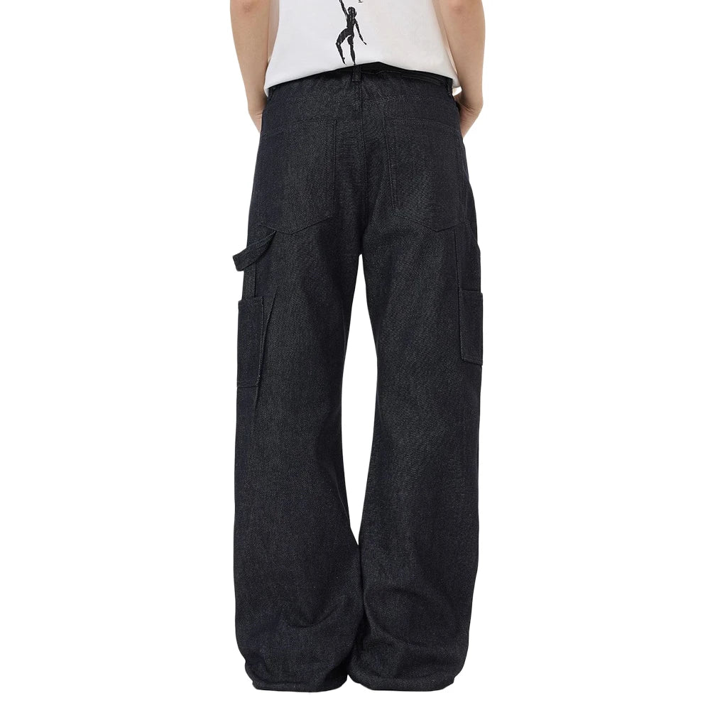 Y2K Double Knee Raw Cargo Carpenter Jeans