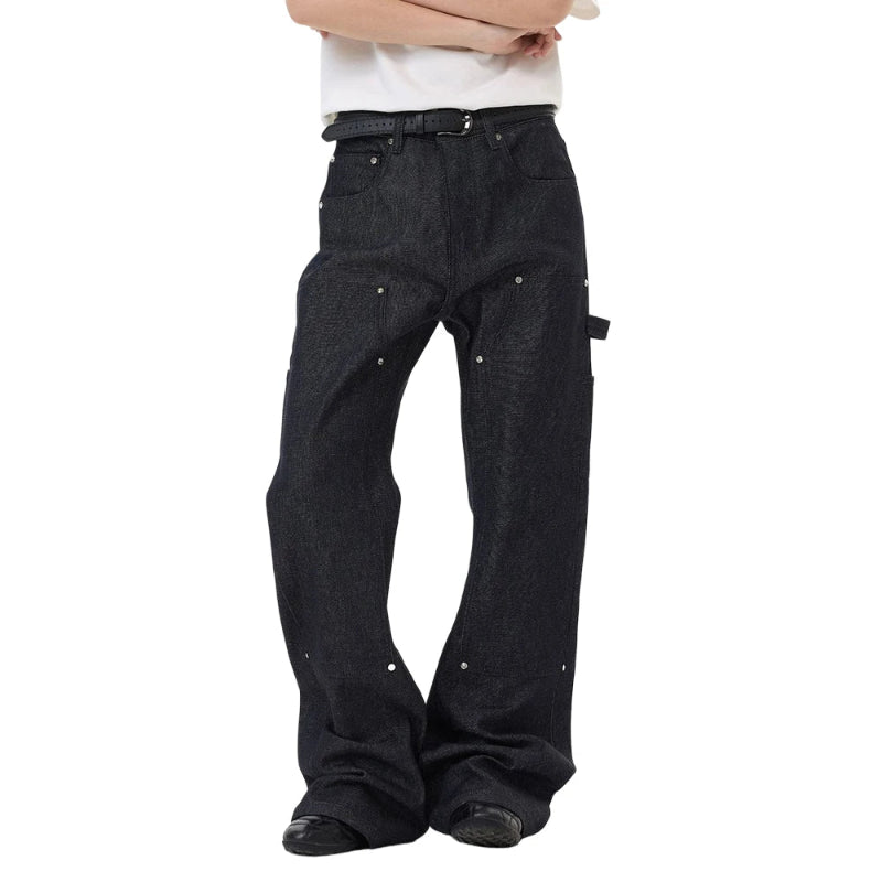 Y2K Double Knee Raw Cargo Carpenter Jeans