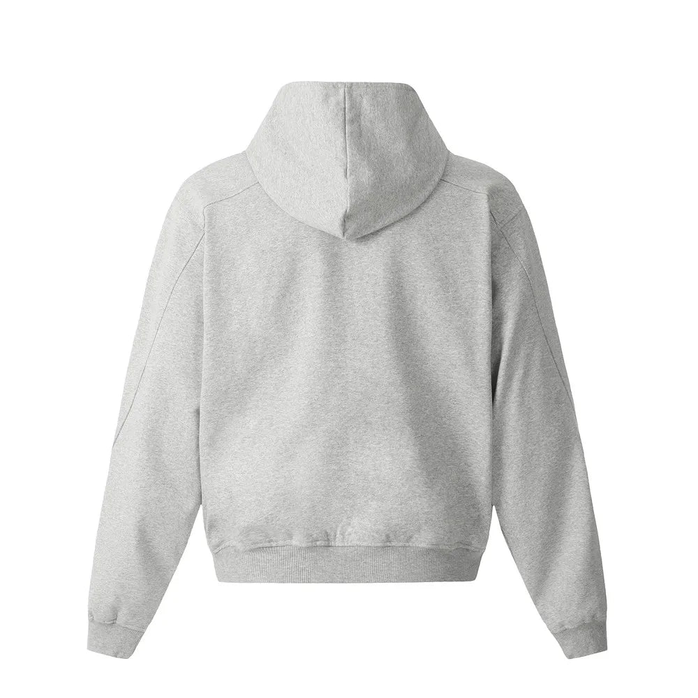 Y2K Double Zip Up Panelled Spliced Hoodie