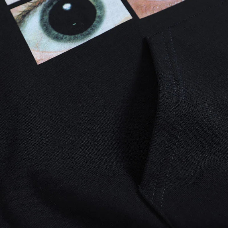 Y2K Eyes and Eyes Graphic Hoodie