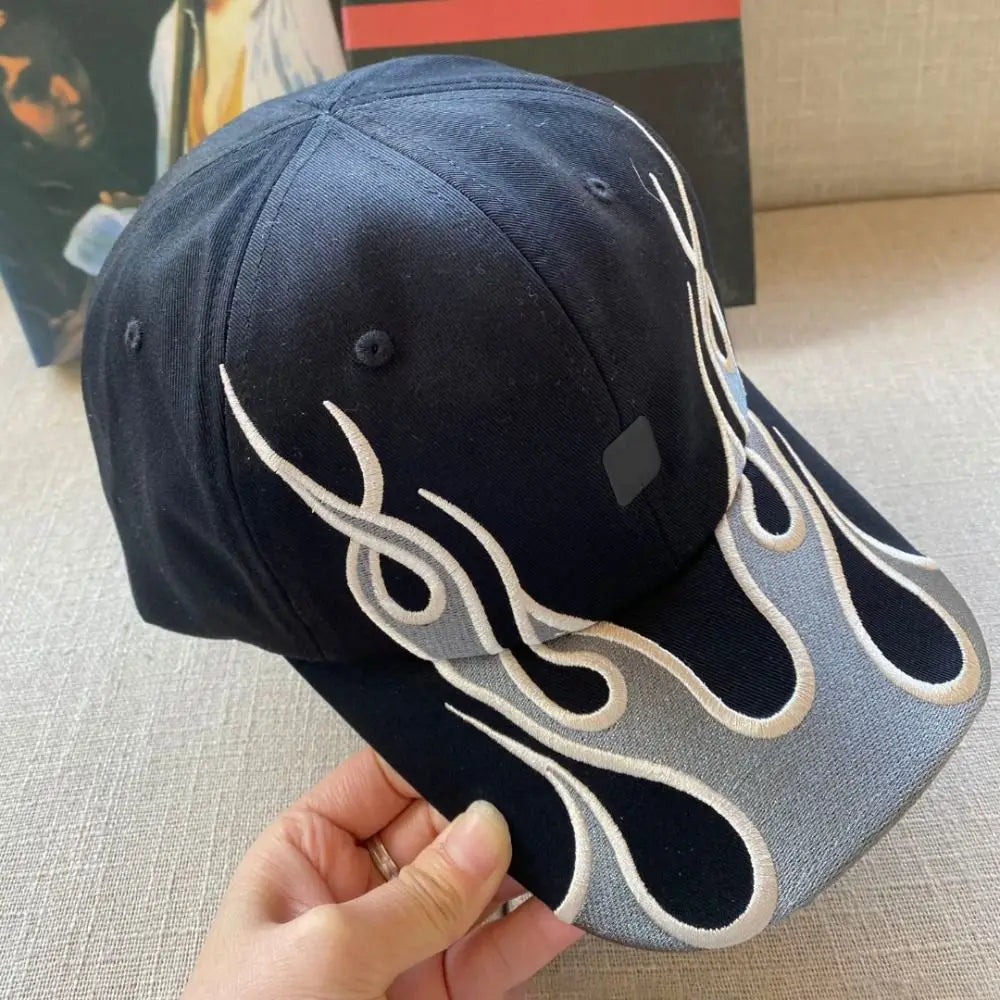 Y2K Flame Baseball Cap