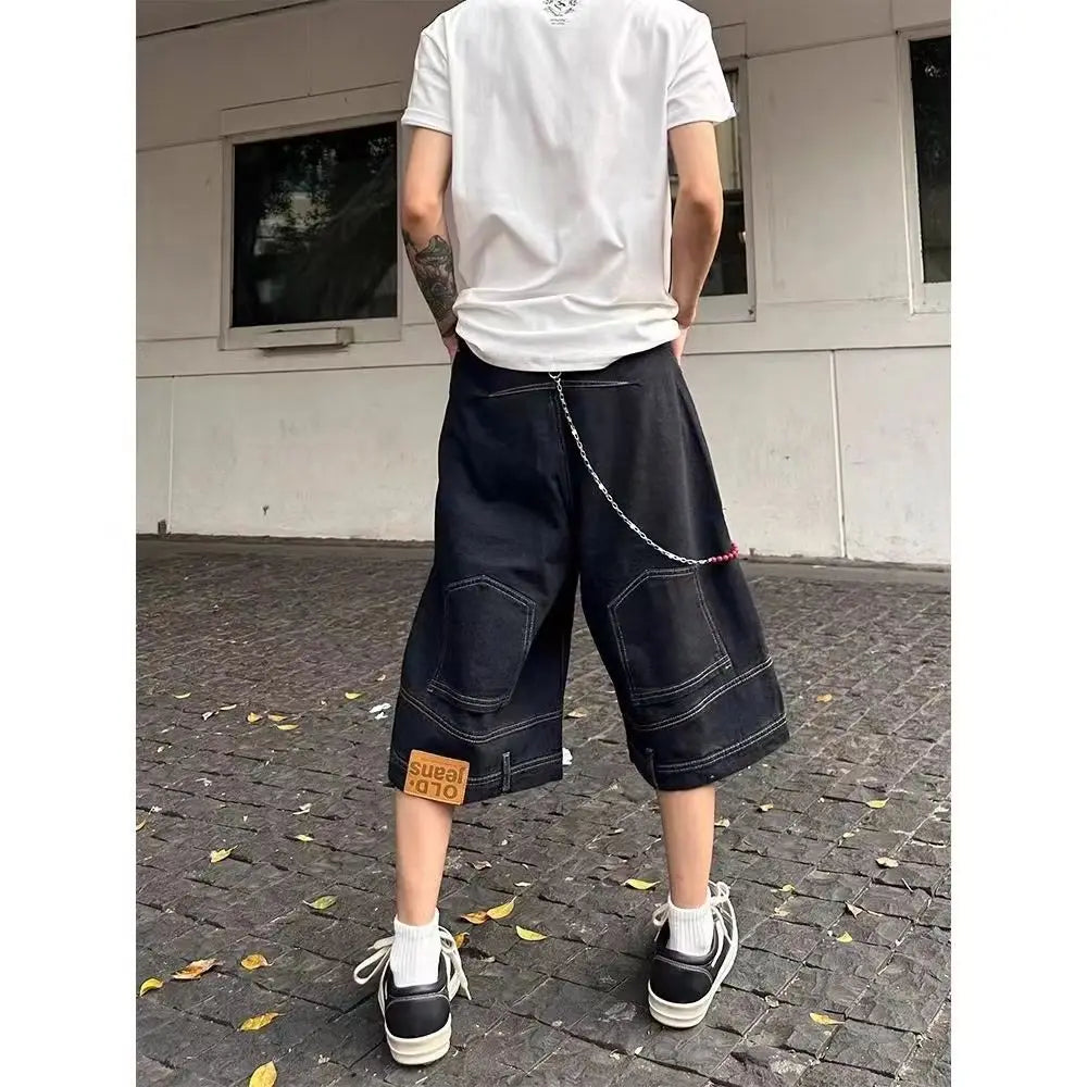 パンツ y2k jorts archive Y2K-Baggy-Graffiti-Jean-Shorts