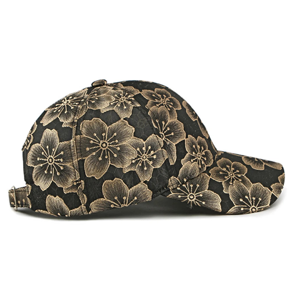 Y2K Floral All Over Graphic Baseball Cap