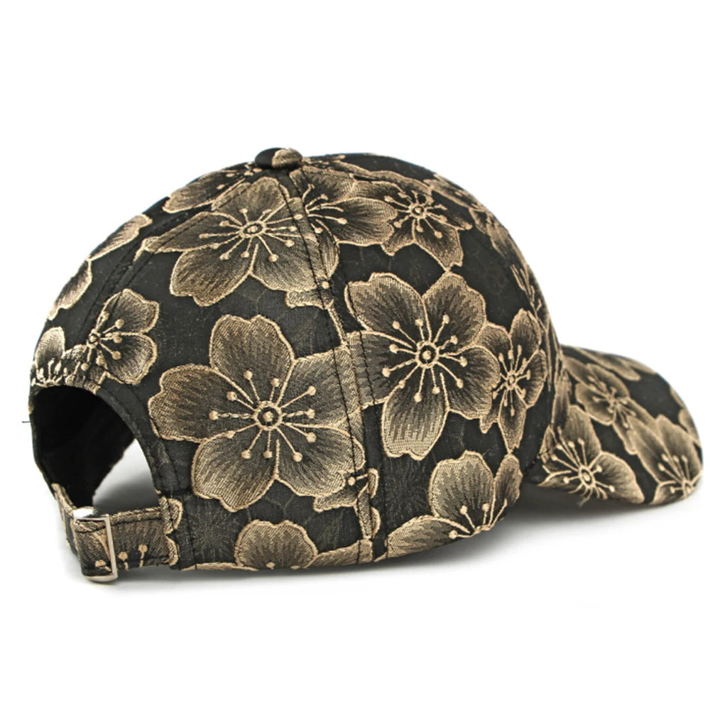 Y2K Floral All Over Graphic Baseball Cap