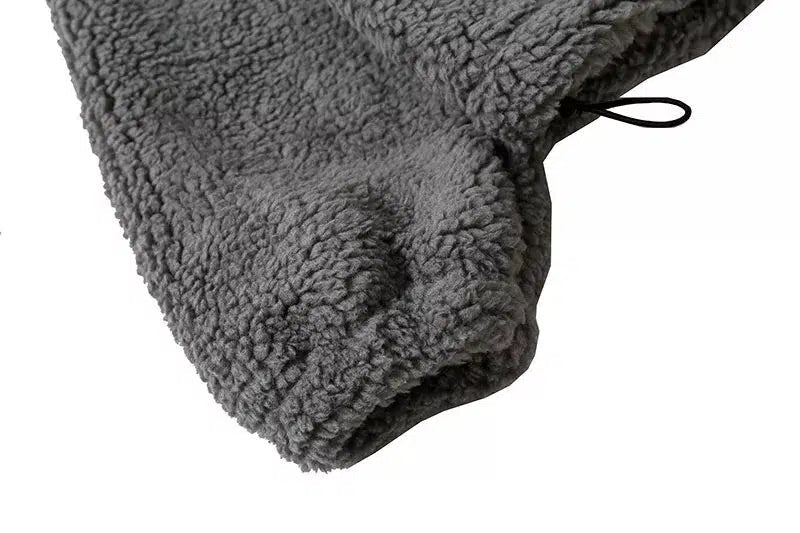 Y2K Fluffy Zip Up Fleece Jacket