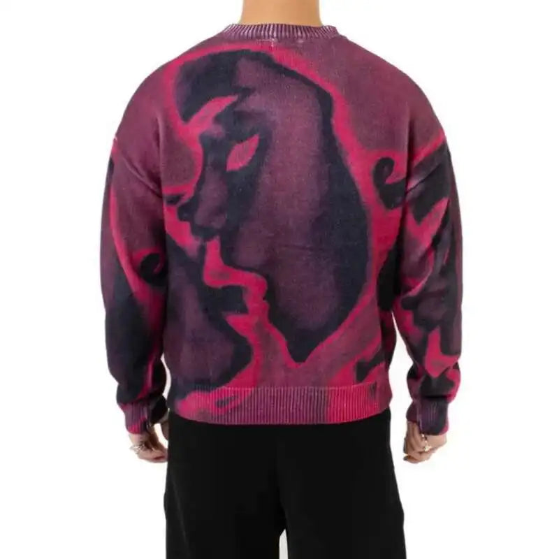 Y2K For The Night Graphic Knit Sweater